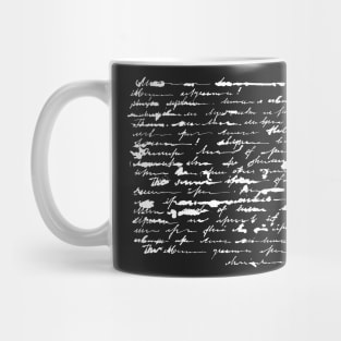 Unreadable letter Mug